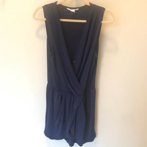 BCBG navy romper
